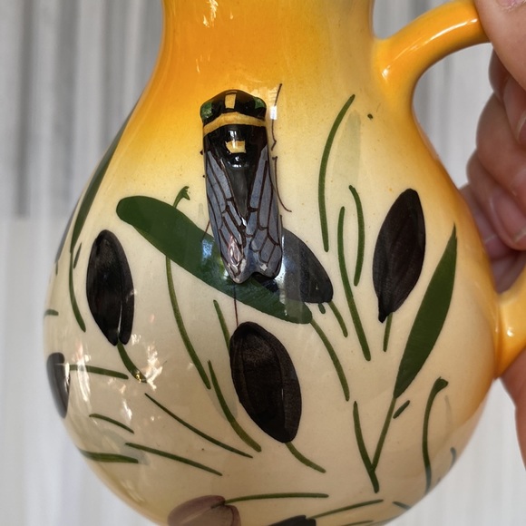 Vintage Provençal F. Sicard 1/2 tasse cup + saucer & milk pot! - Picture 17 of 17